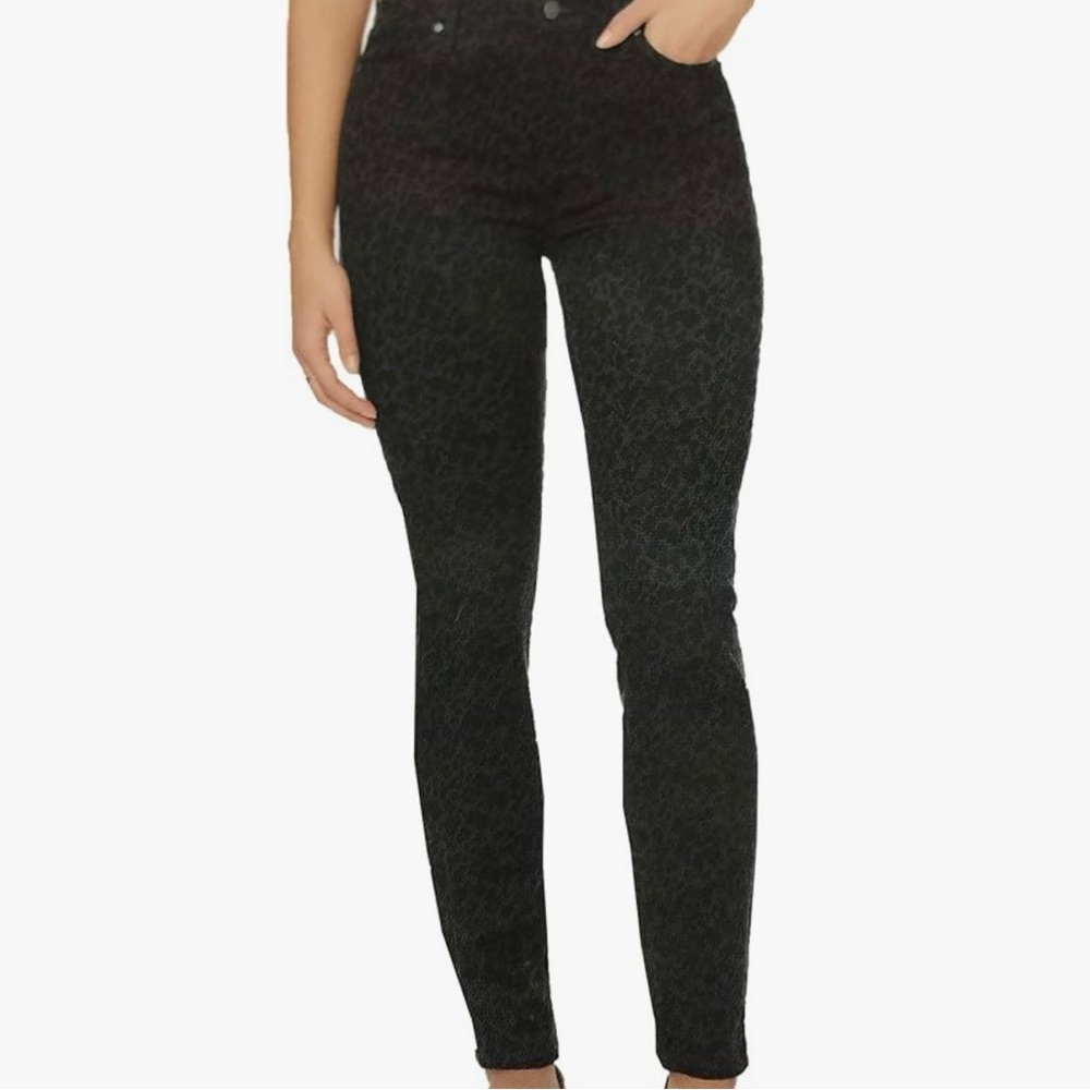Buffalo David Britton Black Leopard Hanna Jeans